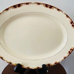 Vintage Edwin Knowles 13 in platter, Large vintage platter, Large China Platter